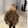 2020冬服新作韓国子供服　女の子　豹柄　コート