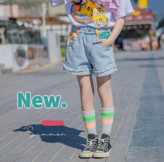 2021夏服新作韓国子供服　女の子　かわいい　ショートパンツ