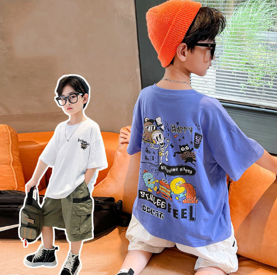 2023夏服新作韓国子供服　男の子　かっこいい　半袖ｔシャツ