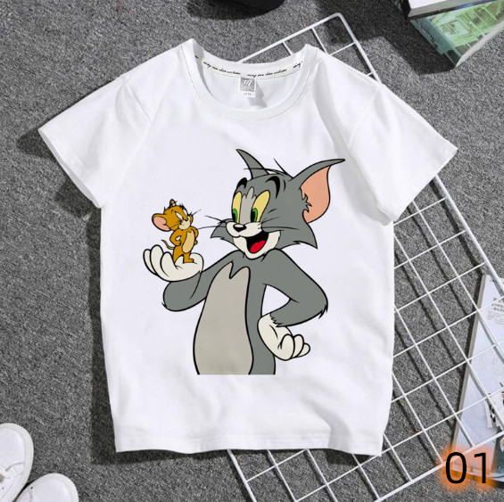 2024夏服新作韓国子供服  Tom and Jerry　半袖ｔシャツ