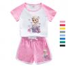 2024夏服新作韓国子供服  Queen Elsa  上下セット