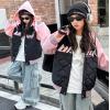2024冬服新作韓国子供服　女の子　英字ロゴ　ジャケット