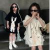 2025夏服新作韓国子供服　ウサギ柄　ワンピース