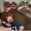 2025夏服新作韓国子供服　ポテトチップス　半袖ｔシャツ