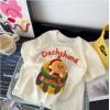 2025夏服新作韓国子供服　ハンバーガー　半袖ｔシャツ