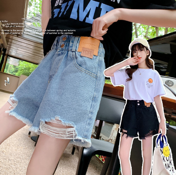 2025夏服韓国子供服　デニム生地　ショートパンツ