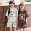 2025夏服新作韓国子供服　英字ロゴ　上下セット