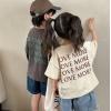 2025夏服新作韓国子供服　LOVE柄　半袖ｔシャツ