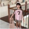 2025夏服新作韓国子供服　4色星柄　半袖ｔシャツ