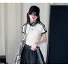 2025夏服新作韓国子供服　リボン柄　半袖ｔシャツ