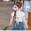 2025夏服新作韓国子供服　女の子　半袖ｔシャツ