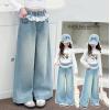 2025秋服新作韓国子供服　女の子　デニムパンツ