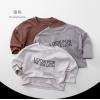 2025秋服新作韓国子供服　英字ロゴ　長袖ｔシャツ