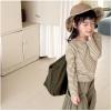 2025秋服新作韓国子供服　ボーダー　長袖ｔシャツ