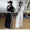 2025秋服新作韓国子供服　ボーダー　上下セット
