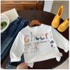 2025秋服新作韓国子供服　英字ロゴ　長袖ｔシャツ