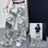 2025秋服新作韓国子供服　女の子　迷彩柄パンツ