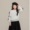 2025秋服新作韓国子供服　リボン付き　トレーナー