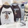 2025冬服厚手新作韓国子供服　God柄　トレーナー
