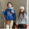 2025冬服新作韓国子供服　英字ロゴ　トレーナー