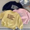 2025冬服新作韓国子供服　英字ロゴ　トレーナー