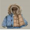 2025冬服新作韓国子供服　かっこいい　デニムジャケット