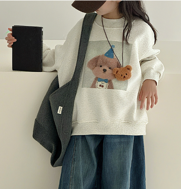 2025冬服新作韓国子供服　女の子　トレーナー