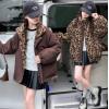 2025冬服新作韓国子供服　豹柄　リバーシプル　アウター