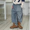 2026春服新作韓国子供服　ボーダー　デニムパンツ
