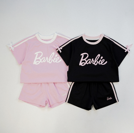 2026夏服新作韓国子供服　英字ロゴ　上下セット