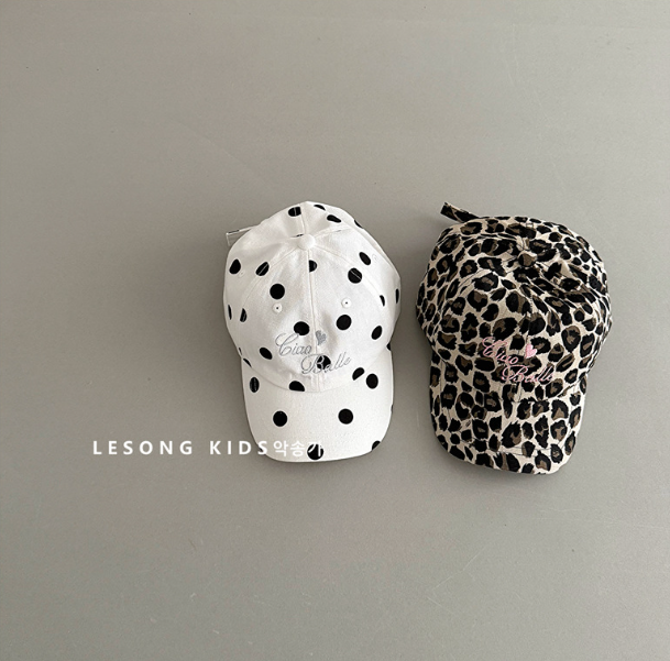 2026夏服新品帽子　ヒョウ柄　ドット柄野球帽