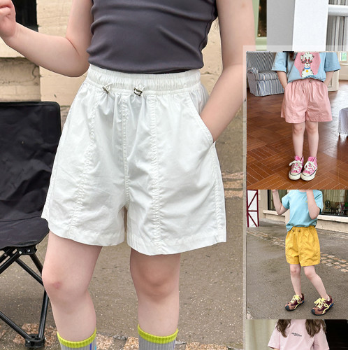 2026夏服新作韓国子供服　無地　5色　ショートパンツ