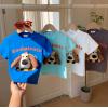 2026夏服新作韓国子供服　Dog柄　半袖Ｔシャツ