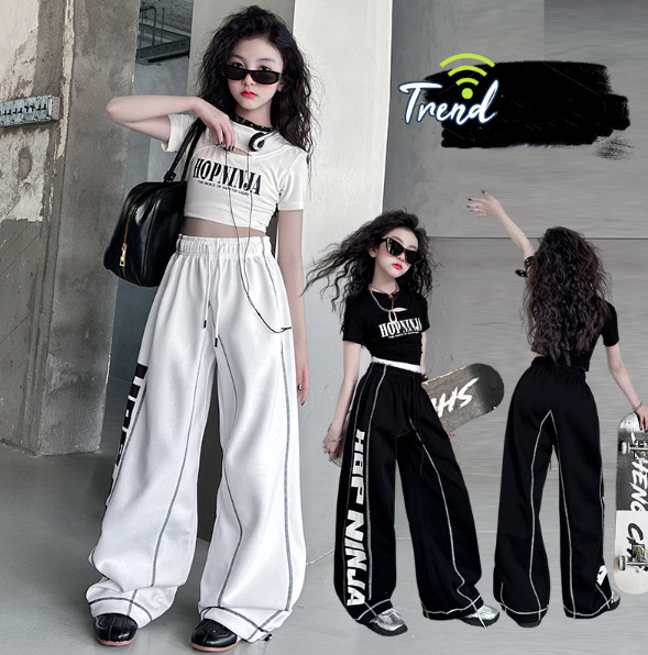 2026夏服新作韓国子供服　英字ロゴ　半袖ｔシャツ　パンツ