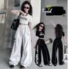 2026夏服新作韓国子供服　英字ロゴ　半袖ｔシャツ　パンツ