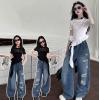 2026夏服新作韓国子供服　半袖　デニムパンツ