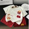 2026夏服新作韓国子供服　ハンバーガー　上下セット