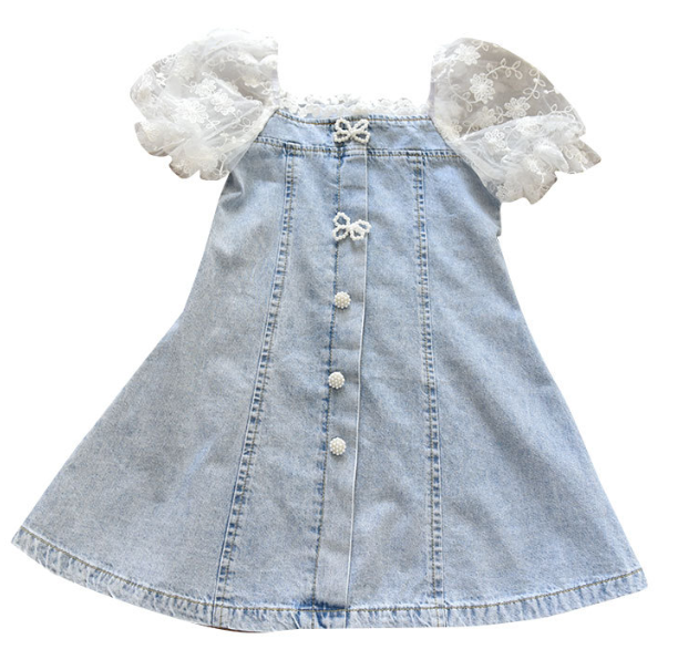 2026夏服新作韓国子供服　デニム　ワンピース