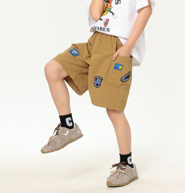 2026夏服新作韓国子供服　かっこいい　5分丈パンツ