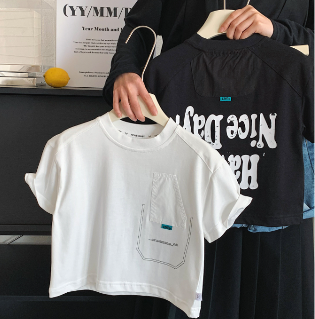 2026夏服新作韓国子供服　英字ロゴ　半袖ｔシャツ