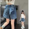 2026夏服新作韓国子供服　リボン　デニム　ショートパンツ