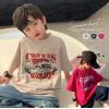 2026夏服新作韓国子供服　Car柄　半袖Ｔシャツ