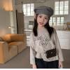 2026秋服新作韓国子供服　英字ロゴ　長袖ｔシャツ