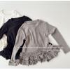2026秋服新作韓国子供服　無地　3色トップス